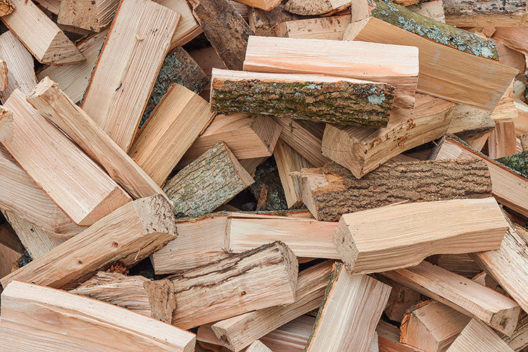 cord of local oak split hardwood firewood